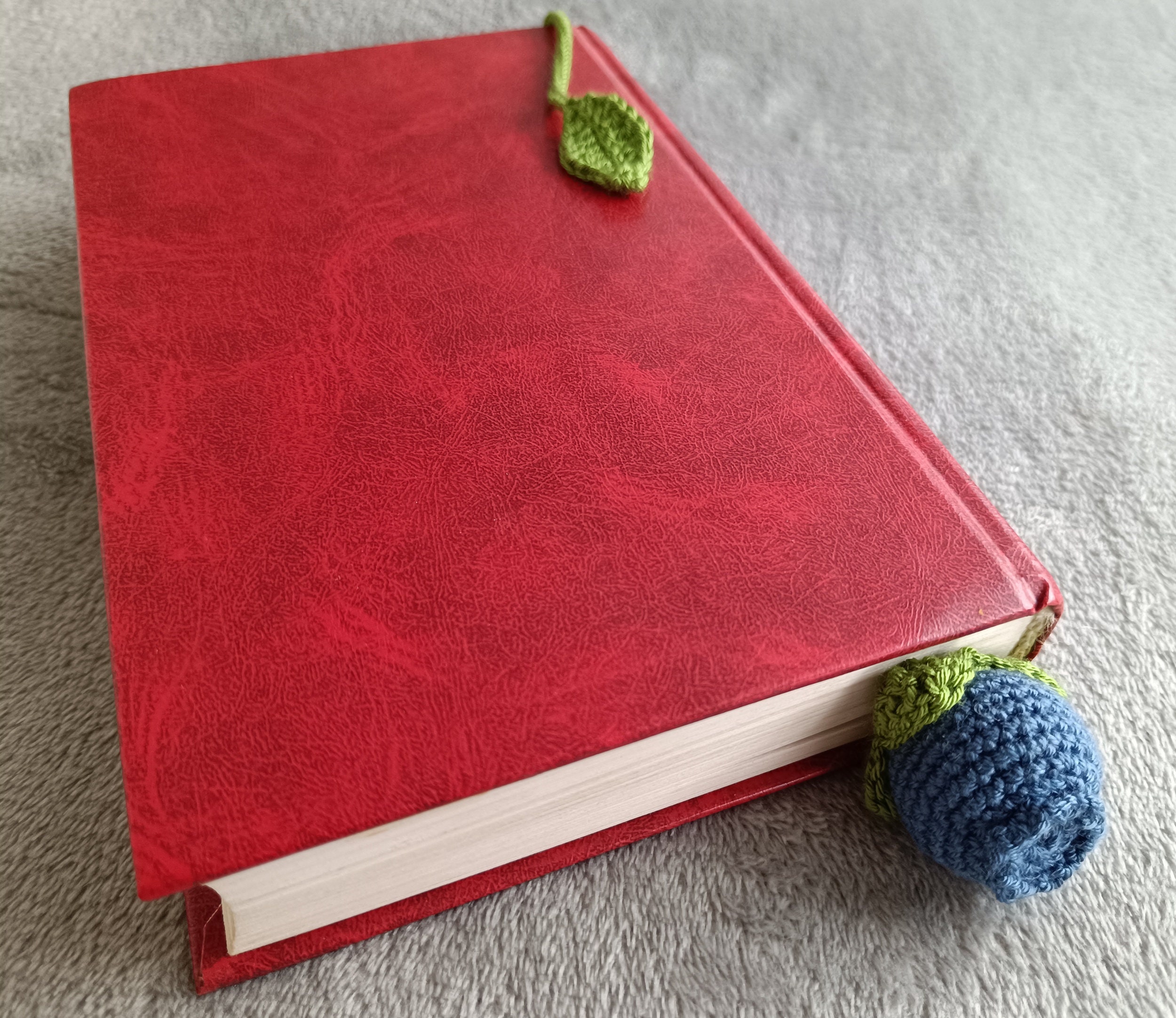 Bookmark With Blueberry Crochet Bookmarks Blue or Red Berry Little ...