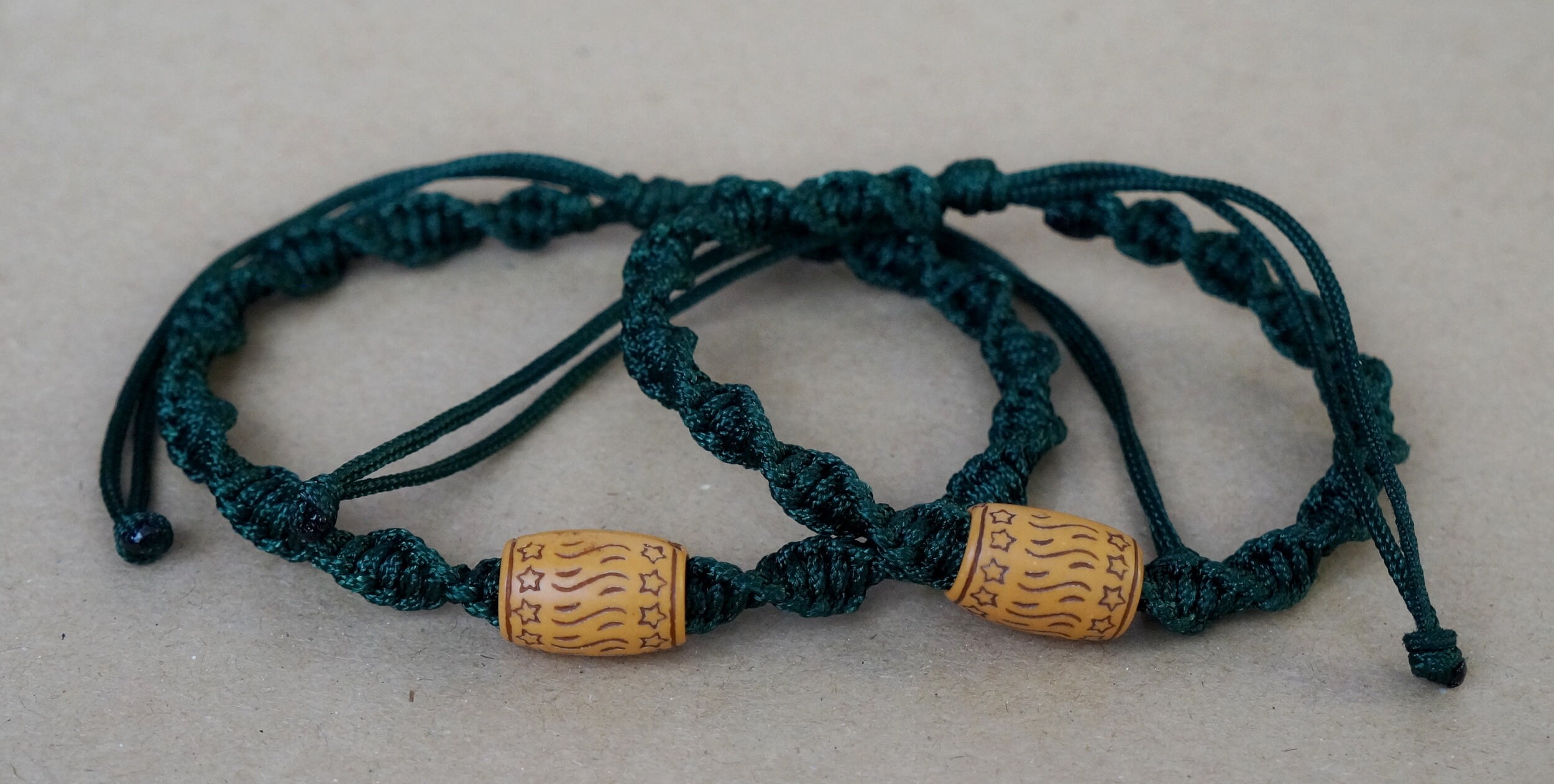 Mens Macrame Bracelet, Happy Bracelet, Anniversary Gift for Husband or