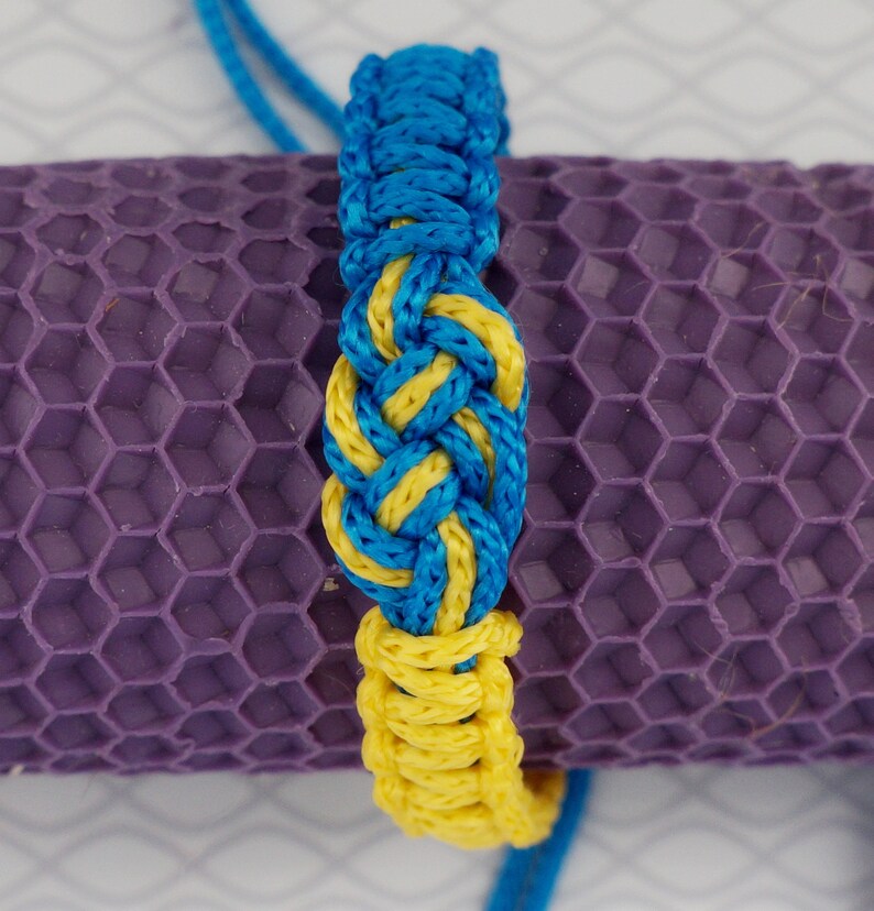 Ukrainian Flag Bracelets - Blue & Yellow Handmade Braided Wristbands For Women