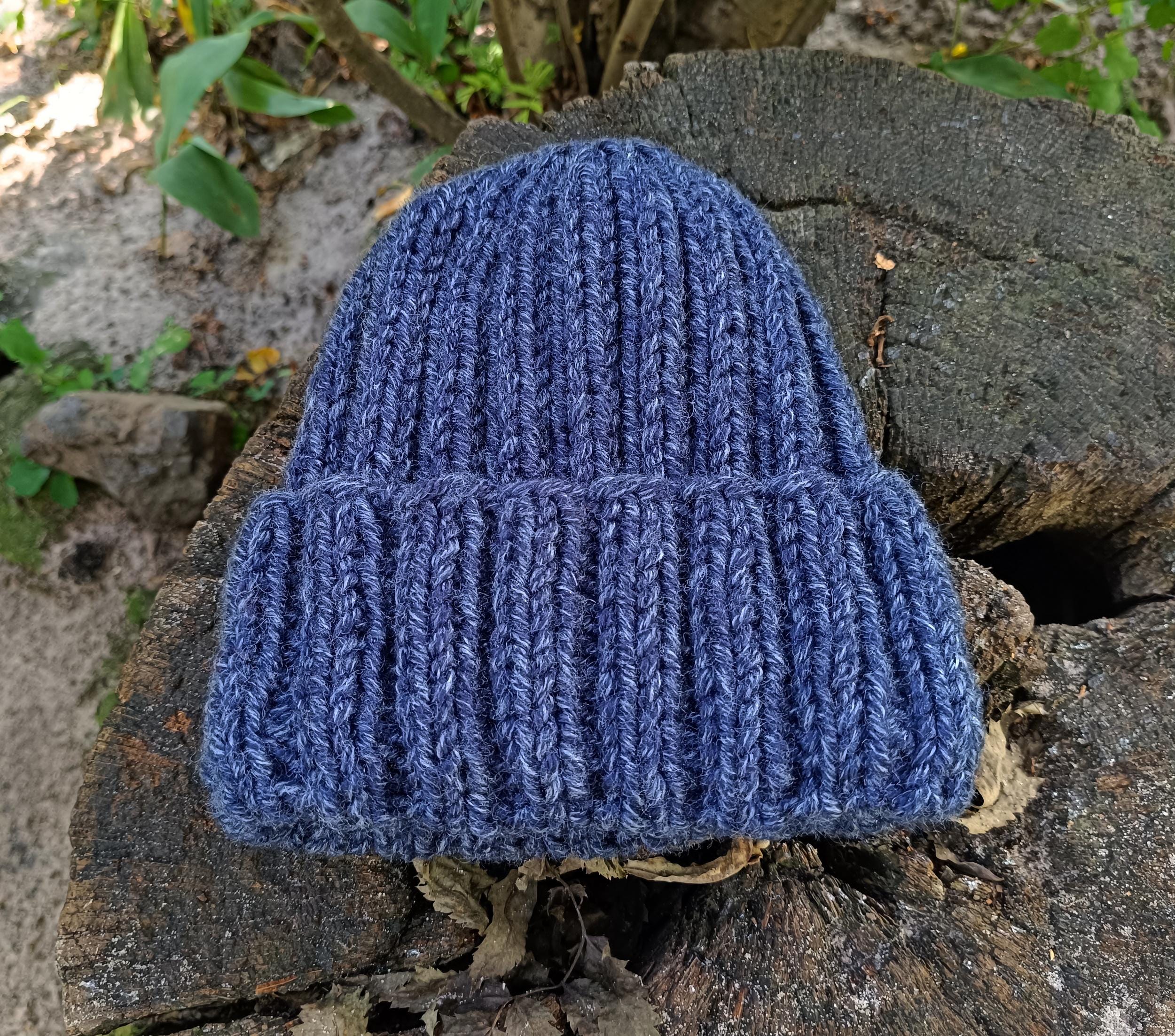 Navy Knit Hat - Etsy