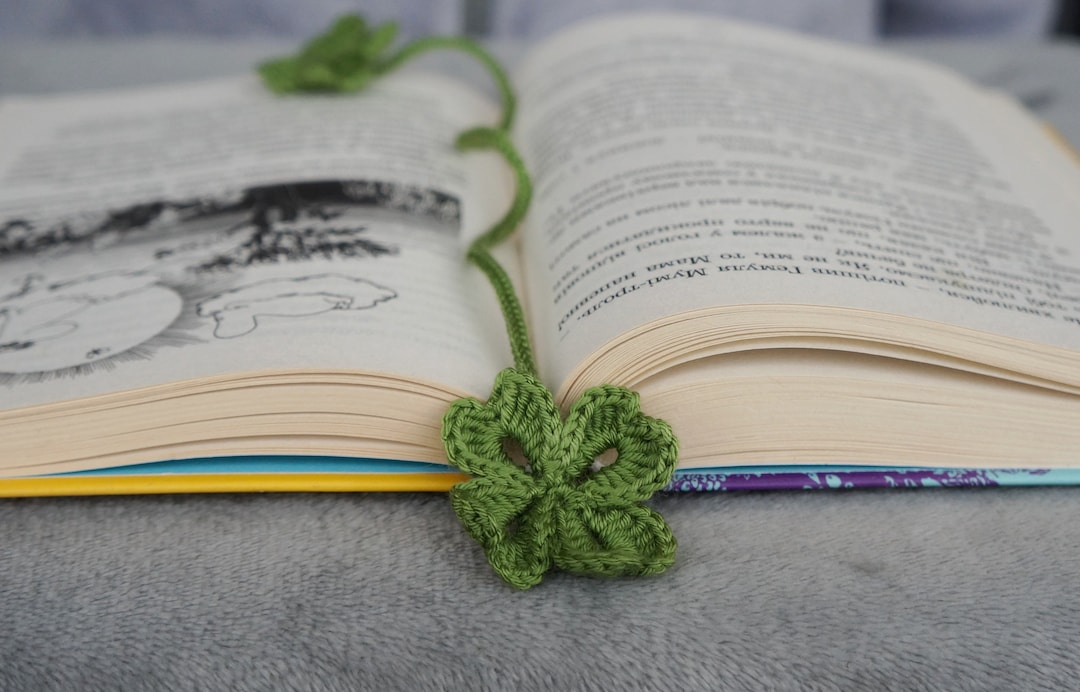 St. Patrick's Day Bookmark Four Leaf Clover Green Bookmark Bookish ...