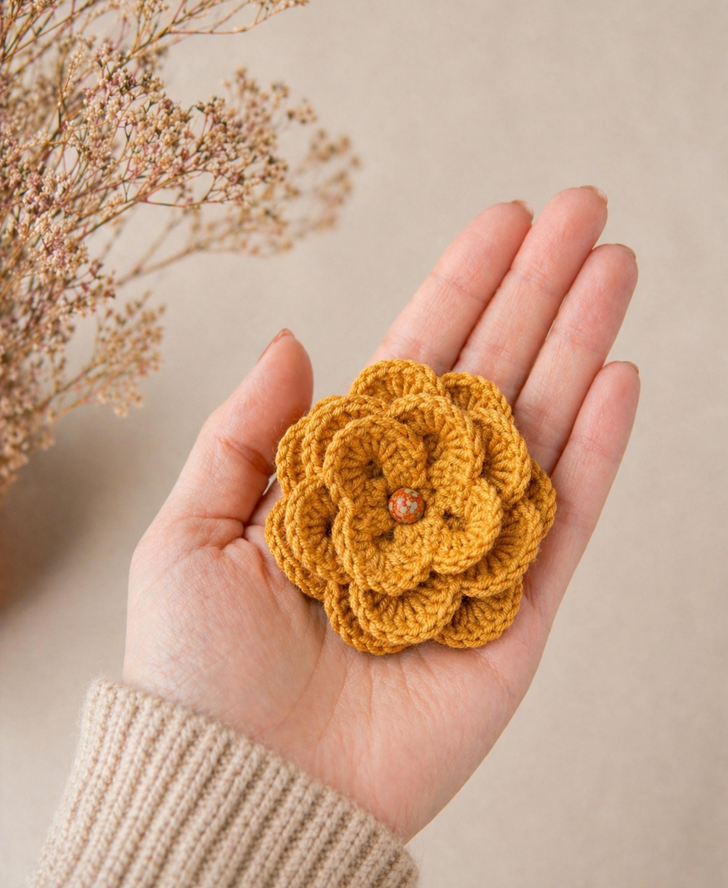 Handmade Wool Flower - Etsy display picture 1