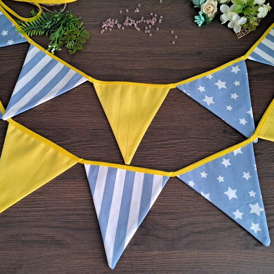 Handmade Wall Hanging Fabric Garland Bunting Banner Nursery Decor Party