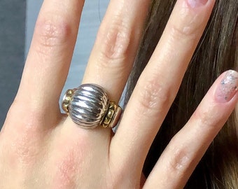 Vintage Sterling Silver Dome Ring, Vintage Silver Ring, Vintage Jewelry, Cocktail Ring, Modern Ring, Statement Ring