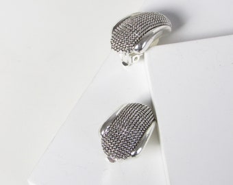 Vintage Modernism Scandinavian Silver Earrings, Silver Earrings, Statement Earrings