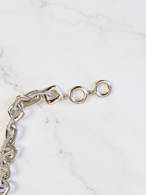 Silver Chain Bracelet, Vintage Silver Bracelet, S… - image 4