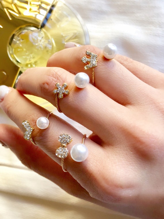 Leafael Wish Stone Women's Adjustable Open Ring Crystal Birthstone Jew –  Leafael Jewelry