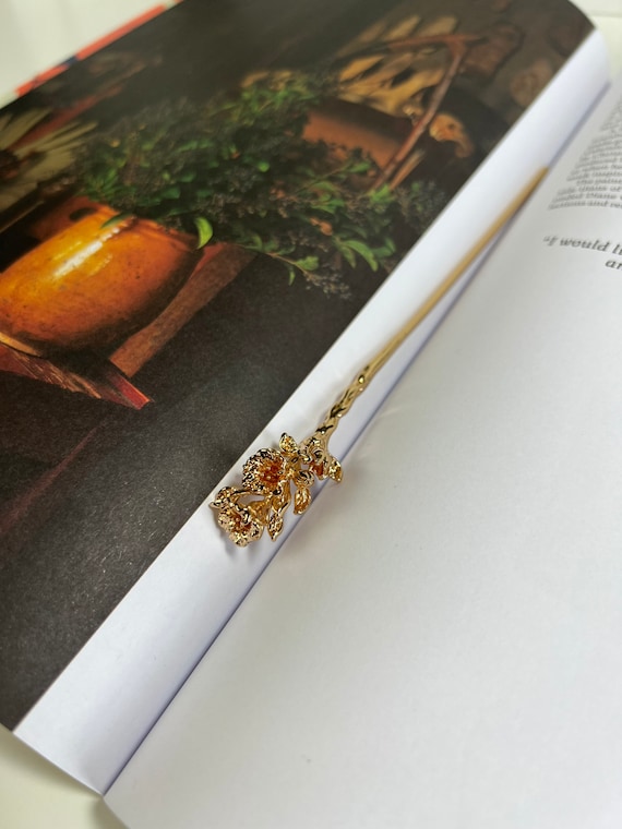 Lily Gold Hair Stick, Gold Hair Jewelry, Gold Hair  display picture 1