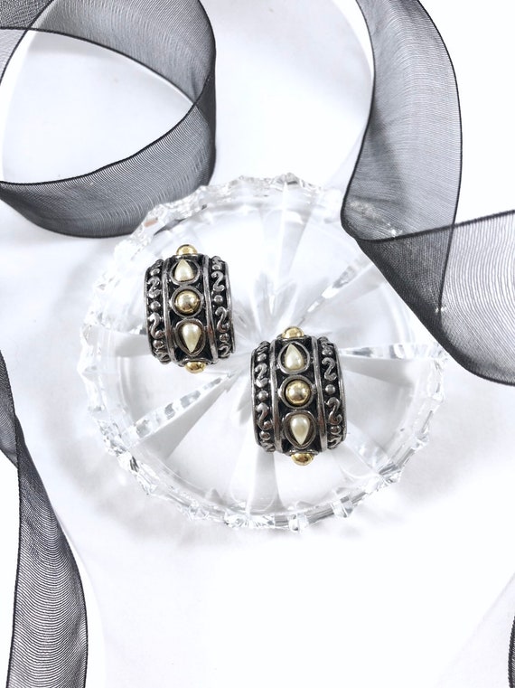 Vintage Statement Hoop Earrings | Vintage Slivers