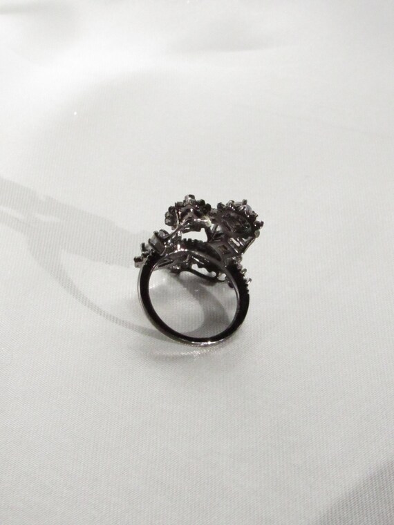One-of-a-kind Natural Blue Moonstone Statement Ring, Design by BOITE LAQUE, Blue Moonstone Ring, Gemstone Ring View 4