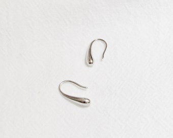 Minimalist Silver Earrings, Silver Earrings, Teardrop Earrings, Bridesmaid Earrings, Pierced Earrings, Wedding Earrings