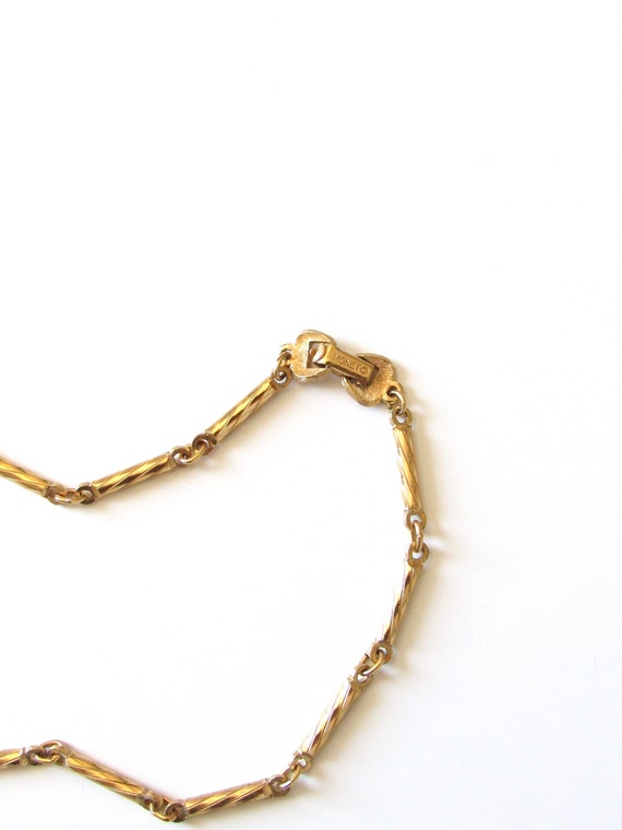 Vintage Monet Gold Statement Necklace, Vintage Go… - image 7