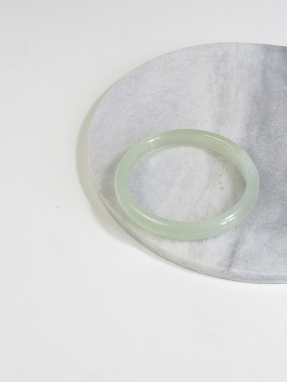 Grade A Light Green Nephrite Jade Bangle, Jade Jewelry, Nephrite Bangle, Vintage Jade Bracelet, Vintage Jade Bangle, Green Jade Bracelet