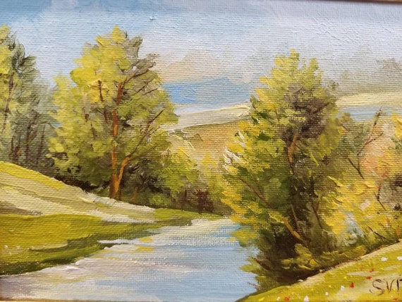 Original, Art, Oil Painting, Landscape, Wall Decor