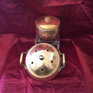 Small Copper Pots - Copper Incense Burner - Small Lidded Copper Pot