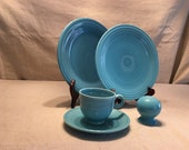 Including a Rare Large Teapot - Vintage Fiesta Ware Turquoise