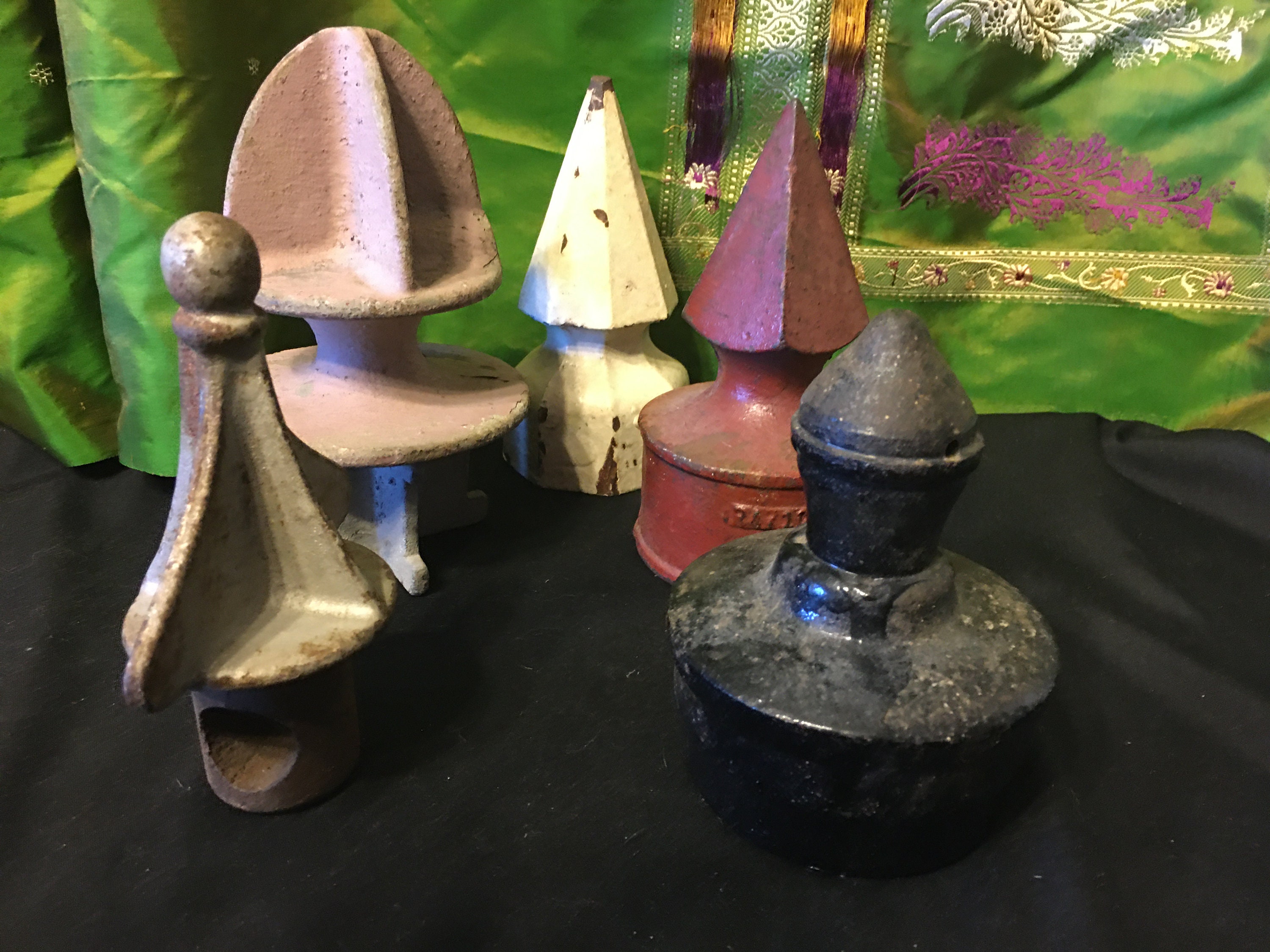 Antique Cast Iron Finials Heavy Weight Finials Etsy
