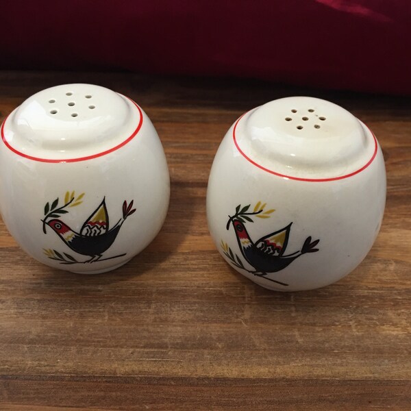 Fiestaware Salt and Pepper Shakers Etsy
