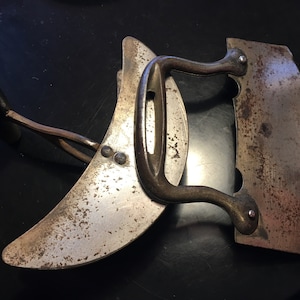 Antique Kitchen Choppers - Single Blade Rocking Chopper - Double Blade Rocking Choppers -  SOLD SEPARATELY