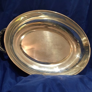 Unmarked Silver (Silverplate) Dish with Handles