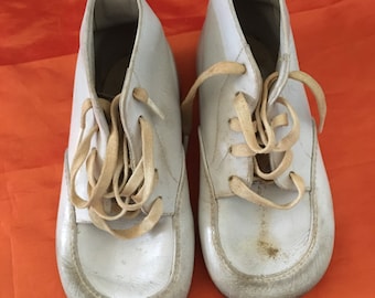 ヴィンテージ子供靴 - ホワイトレザー子供靴 - ポール パロット シューズ