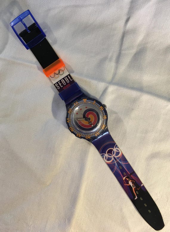 SWATCH Olympic公式　Fun Scuba　RareVintage 1994 Rare NOS Scuba Swatch SEOUL | Vintage 1988 Seoul