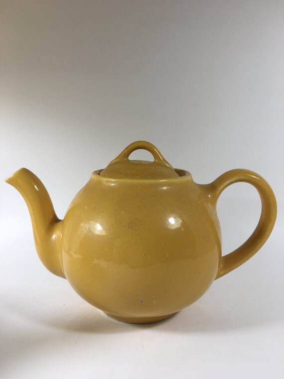 Mustard 1930s Hall Lipton Teapot Black Hall Lipton Teapot Etsy