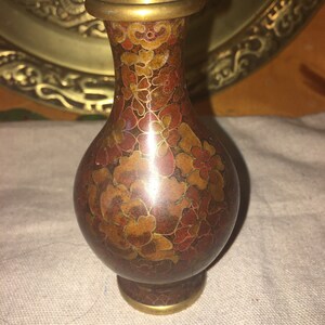Small Cloisonne Vase - Chrysanthemum and Cherry Blossom