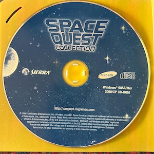 Space Quest Collection CD - Original 1995 Sierra Game Disc