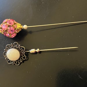 Vintage Stick Pins - Semi-Precious Stones - - SOLD SEPARATELY