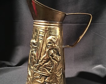 Beautiful English Tankard - Repousse Brass