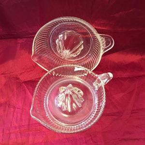 Large Clear Glass Reamers - Juicers - Early 20th Century Reamers - SOLD SEPARATELY