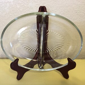 Mid-Century Pressed Glass Divided Dish - Possible Hazel Atlas Serving Dish