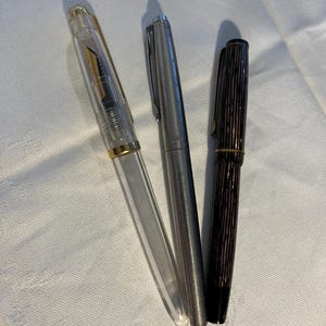 Stylo Plume Ancien Osmia Aspiro – Plume Or 18 Carats, Allemagne, à Restaurer, 13 Cm