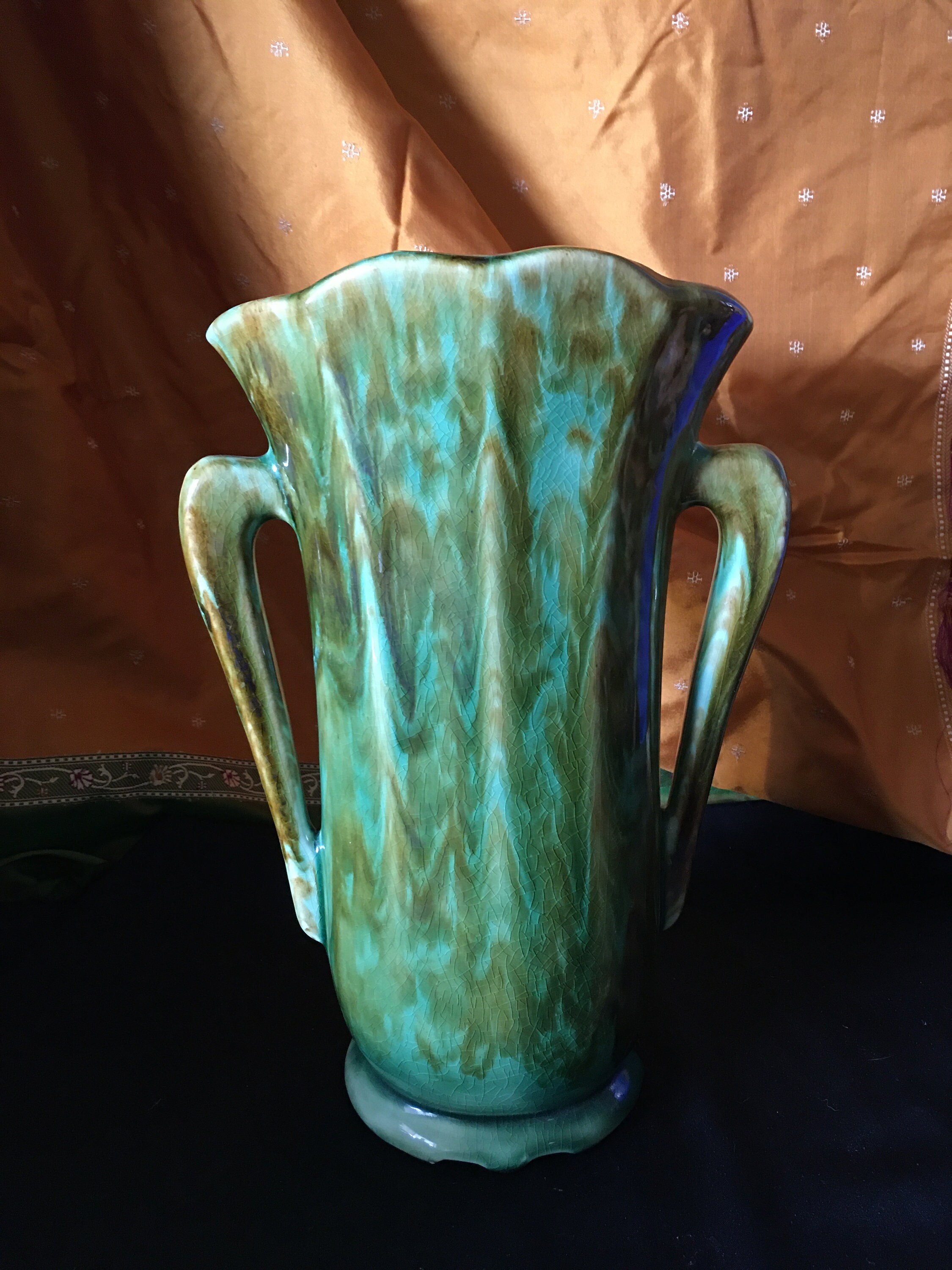 ヴィンテージアメリカンビスクフラワーベース - Etsy 日本