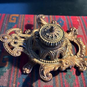 Inkwell - Art Nouveau Ink Well - Antique Inkwell
