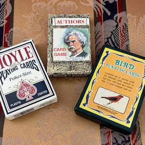 Neuheit Spielkarten-Set: Fahrrad-Poker, Autoren, Vögel - Komplette Decks