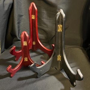Tabletop Easel - Asian Style Plate Stand - Wood Display Stand