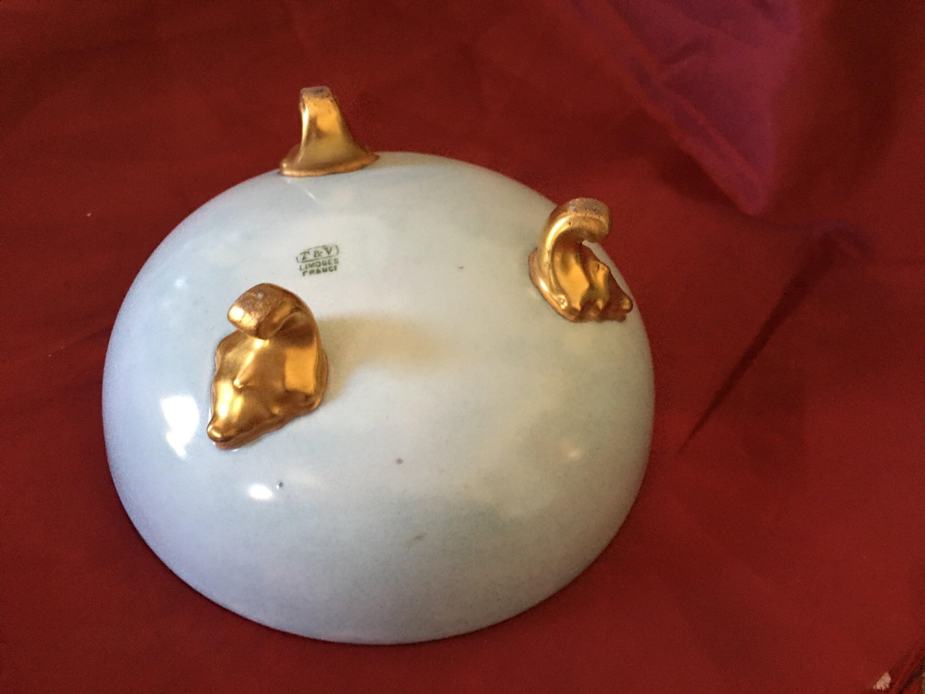 3 Footed Limoges Bowl T&V Limoges Etsy