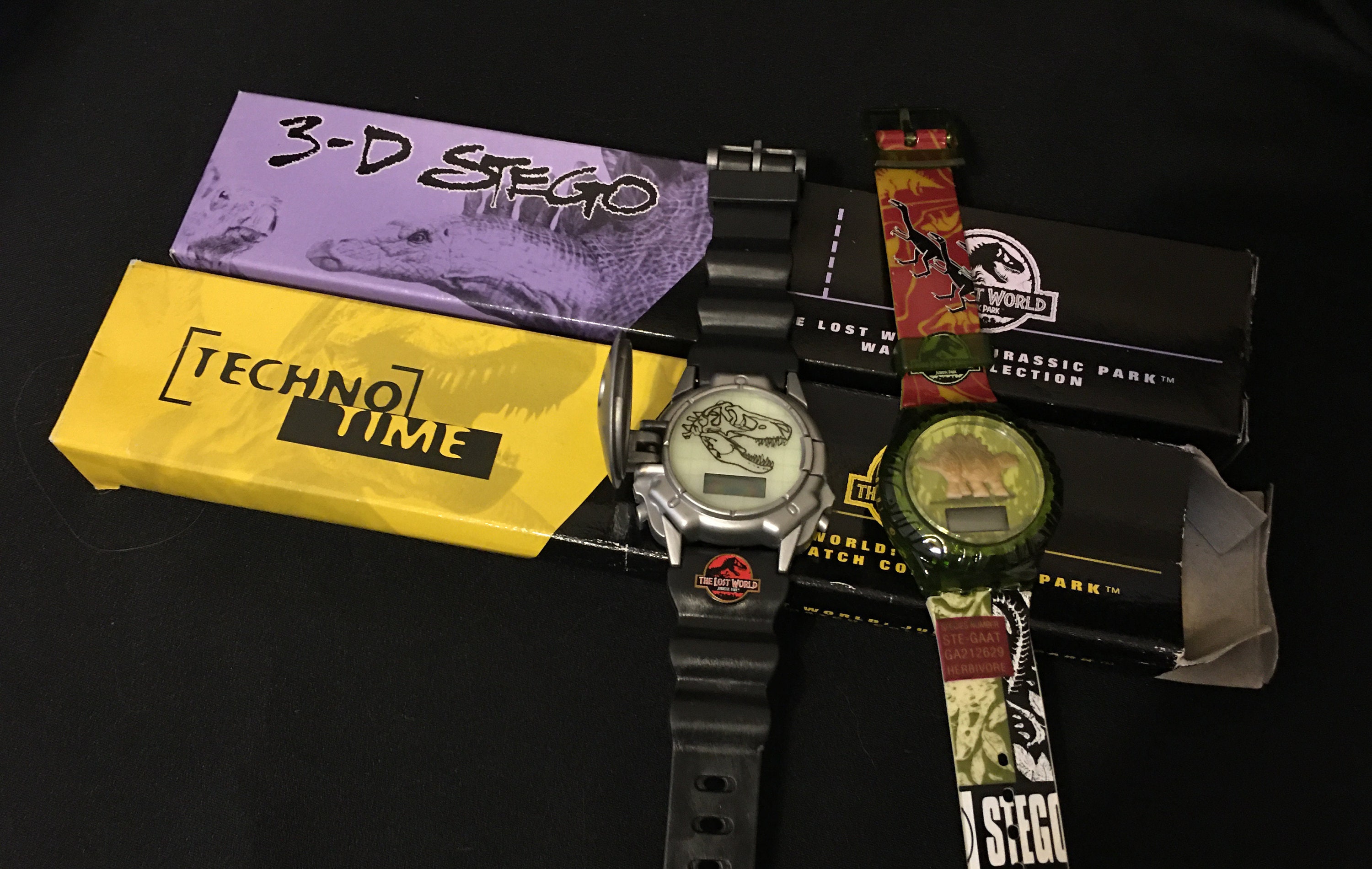 Burger King Swatch!! Techno-time & 3-D Stego Jurassic Park