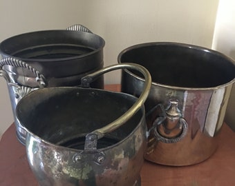Mässingskrukor - Behållare - Vintage mässingsdetaljer