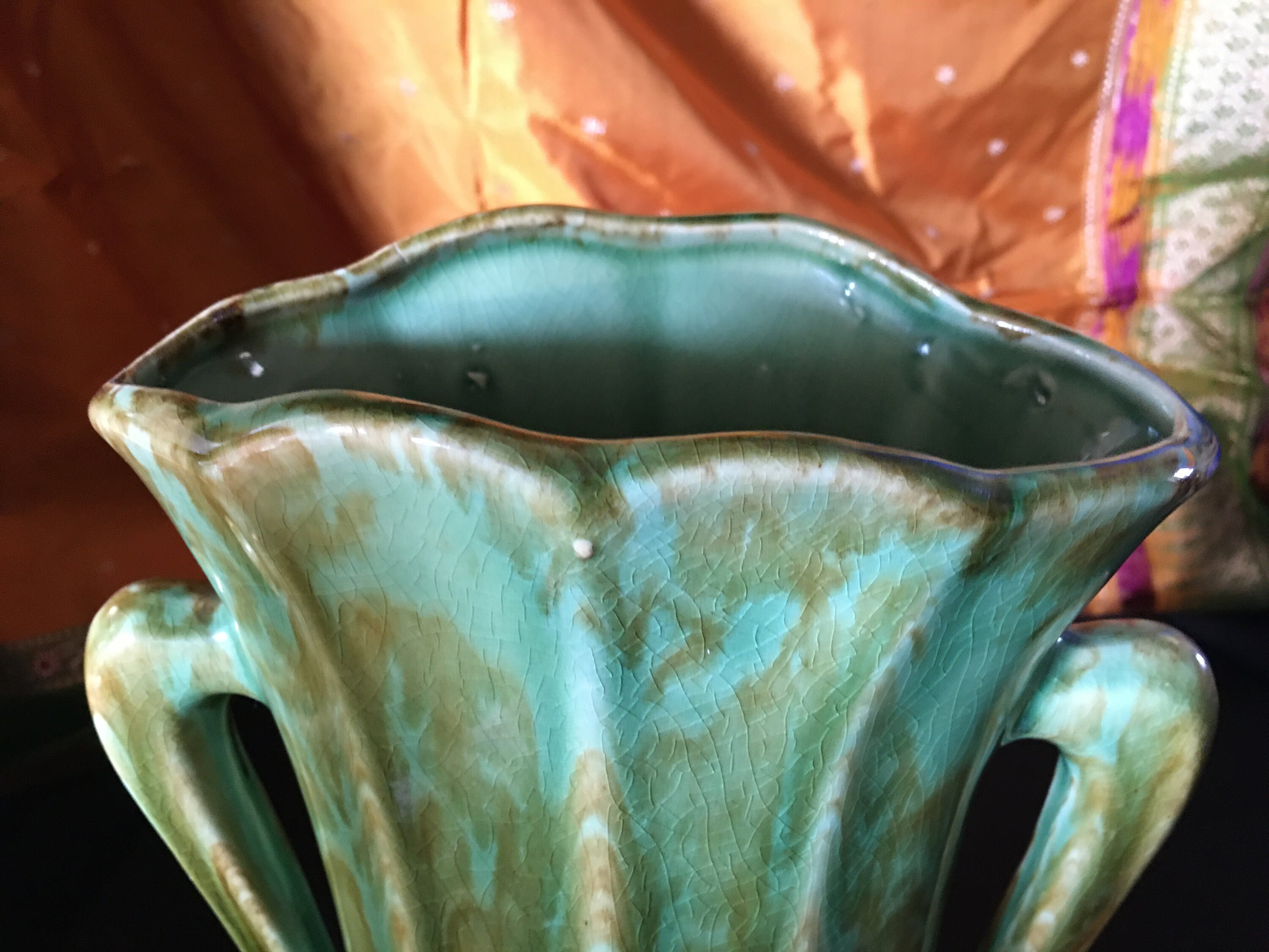 ヴィンテージアメリカンビスクフラワーベース - Etsy 日本