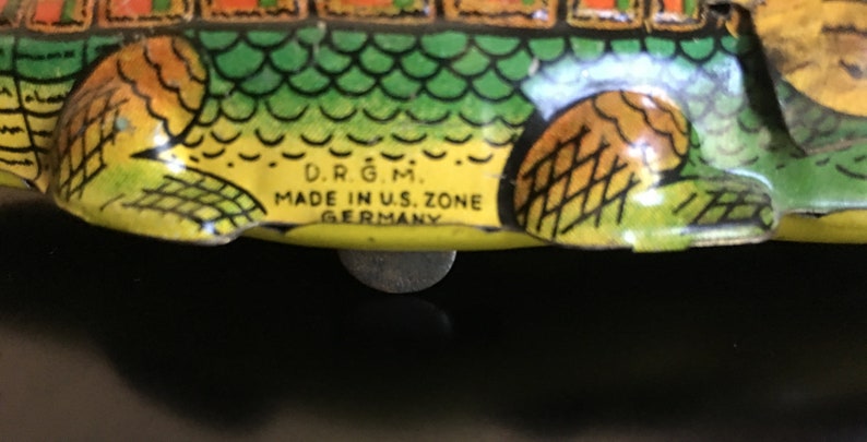 Post-War US Zone German made Wind Up Tin Toys