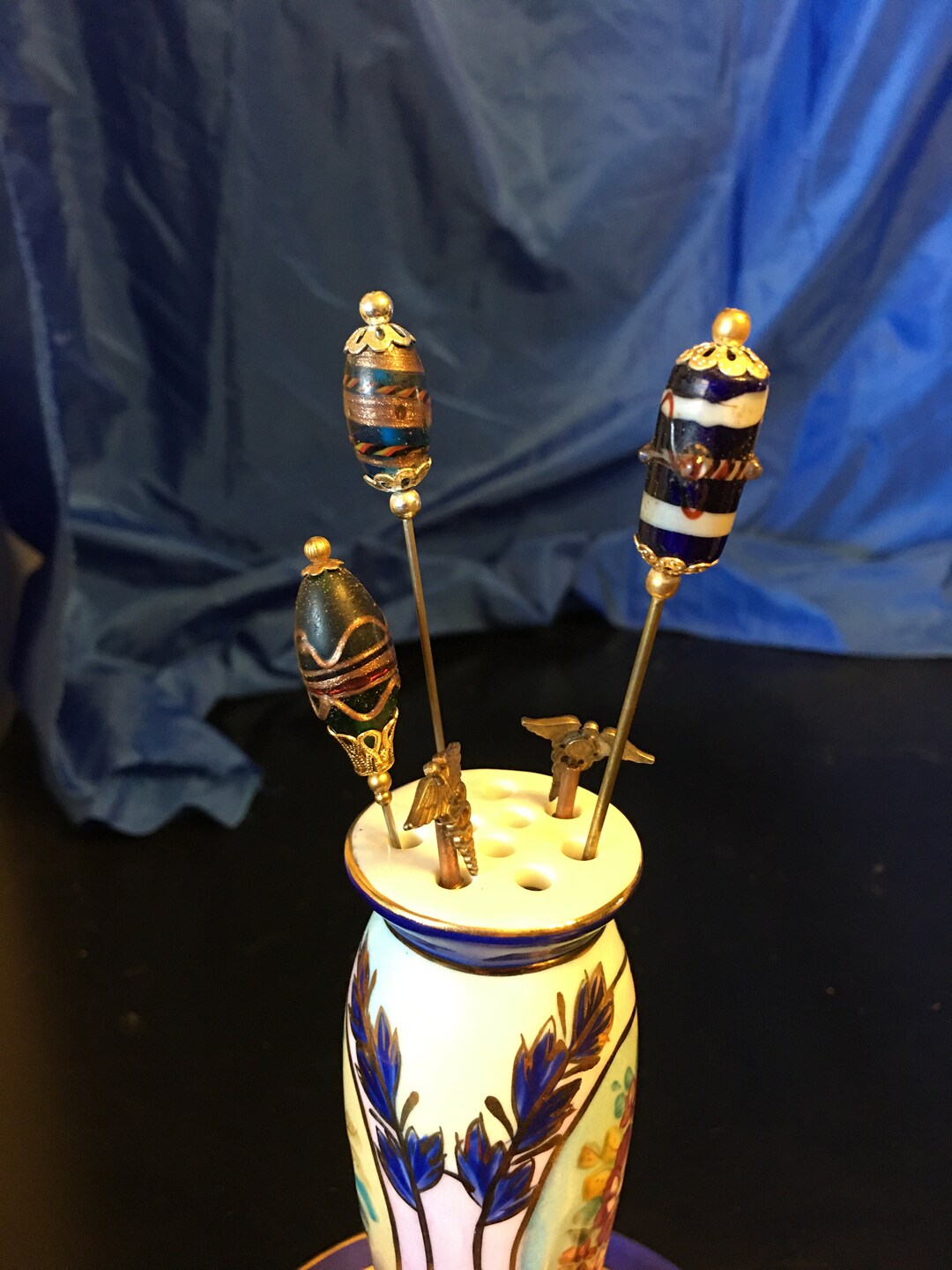 Vintage Hat and Stick Pins Lampwork Pin Heads Medical Etsy