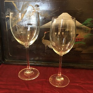 Fine Crystal Wine and Water Glasses DiVino by Rosenthal Vintage Holiday Glasses image 3