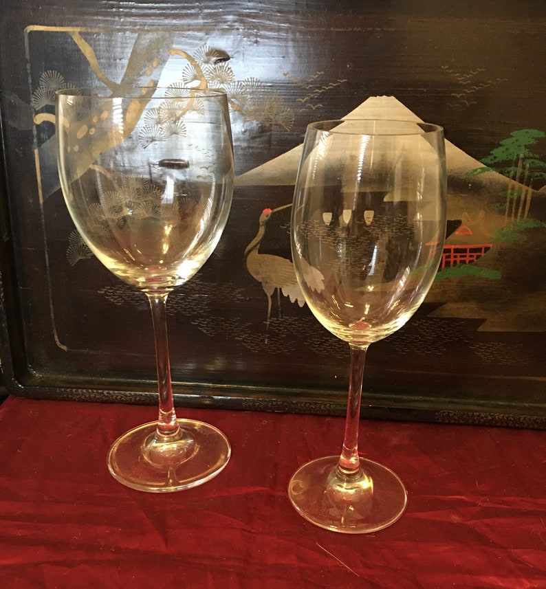 Fine Crystal Wine and Water Glasses DiVino by Rosenthal Vintage Holiday Glasses image 3