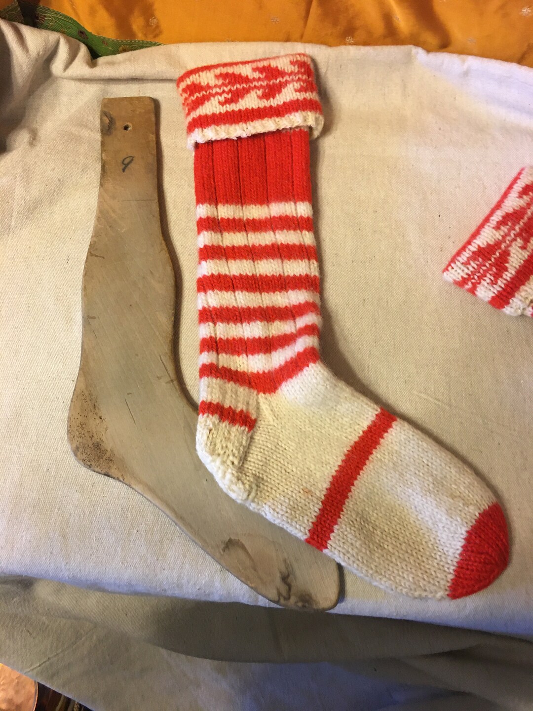 Antique Wooden Sock Stretcher/dryers Large Sizes Hand Made Wool Socks