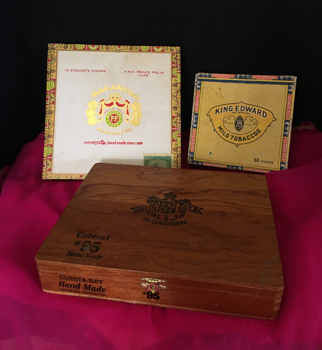 Cigar Boxes Wood and Cardboard Cigar Boxes Etsy