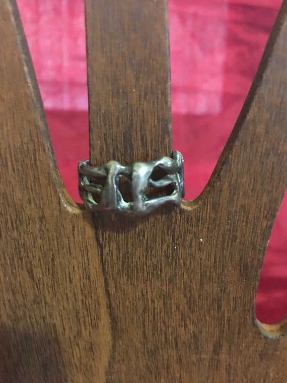 Artisan Made Sterling Silver Ring - image 2