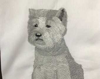 Westhighland White Terrier Tea Towel